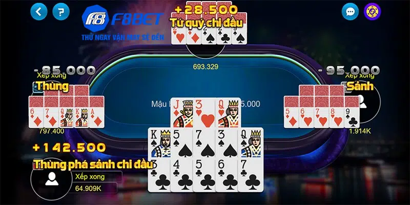 Game mậu binh F8BET được rất nhiều anh em yêu thích ở nhà cái