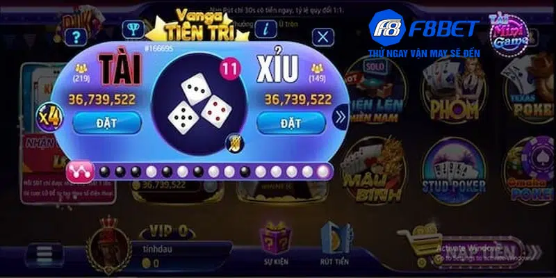 Tài xỉu F8BET được nhiều anh em đánh giá cao