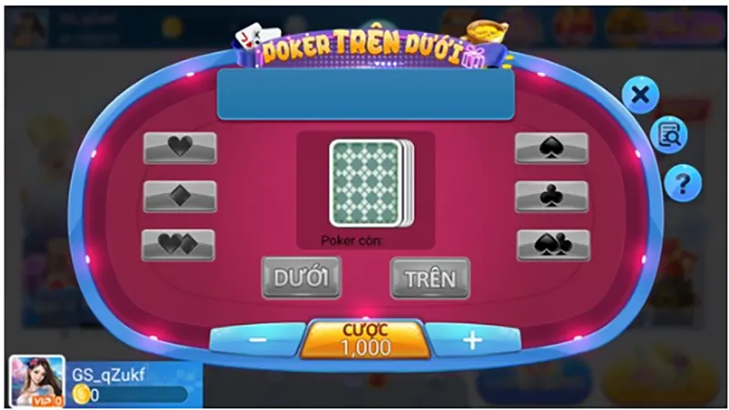 Giới thiệu game Poker trên dưới