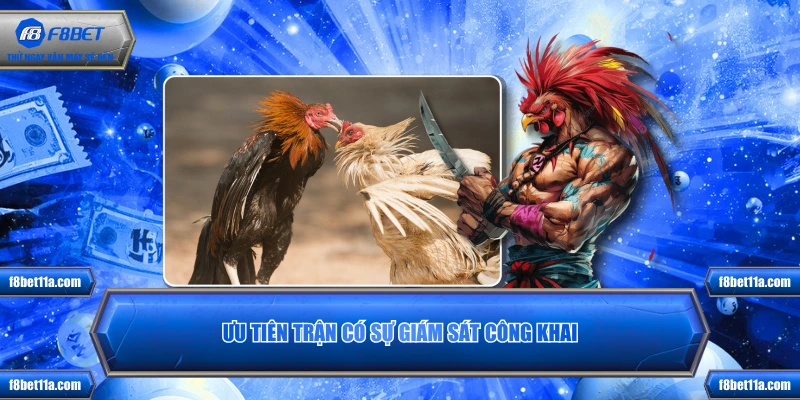 Ưu tiên trận có sự giám sát công khai